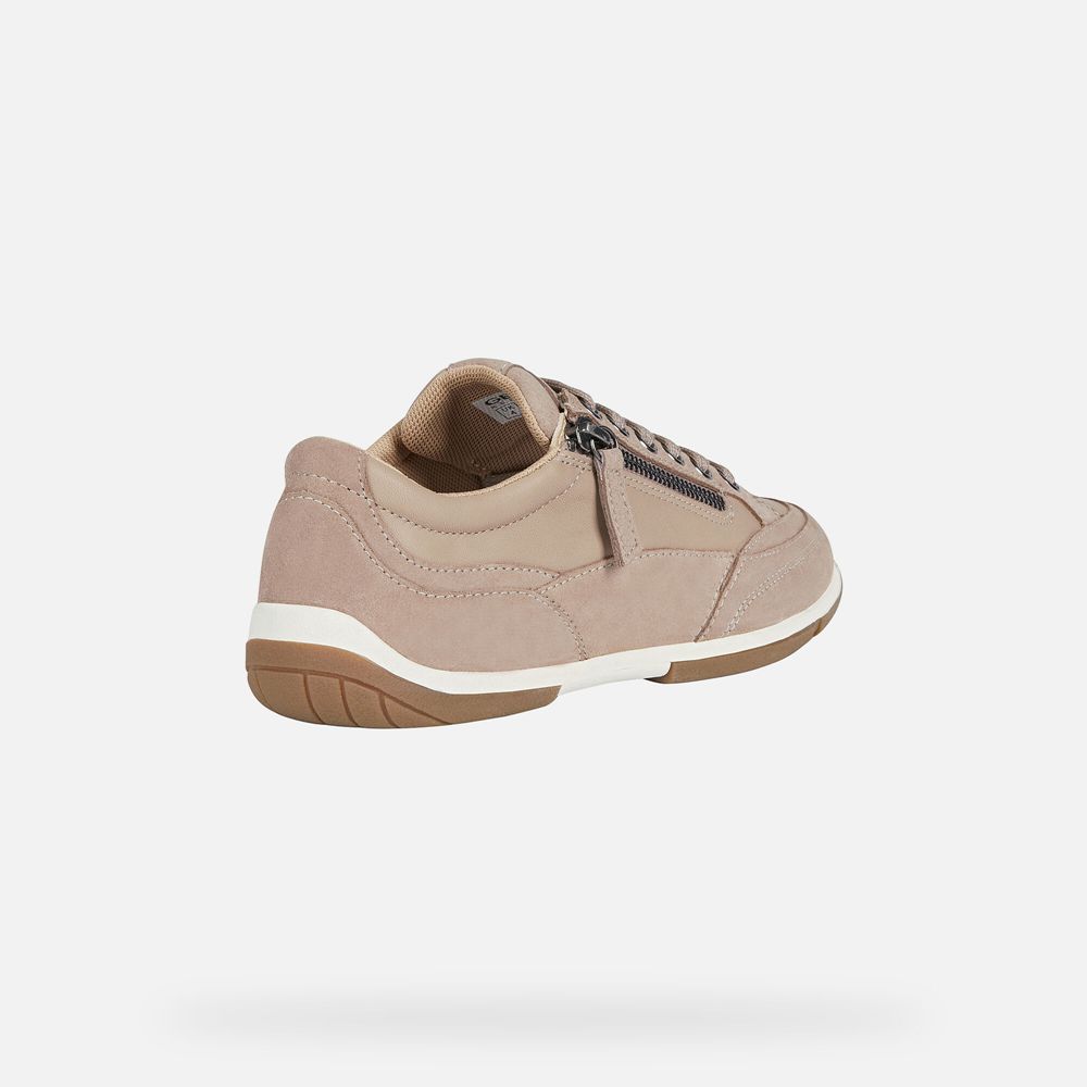 Geox Sneakers Dark Beige D Aglaia - Geox Womens Shoes - UBILAJ361